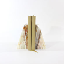 Load image into Gallery viewer, Large Caribbean calcite crystal bookends 4.59kg | ASH&amp;STONE Crystal Shop Auckland NZ
