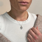 One of a kind, Celestite crystal Silver Necklace from ASH & STONE |  FREE EXPRESS SHIPPING NZ WIDE.