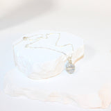 One of a kind, Celestite crystal Silver Necklace from ASH & STONE |  FREE EXPRESS SHIPPING NZ WIDE.