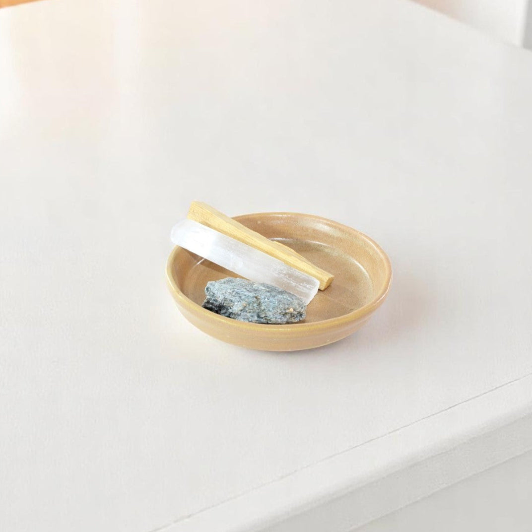 Ceramic & crystals cleansing pack with palo santo | ASH&STONE Crystal Shop Auckland NZ