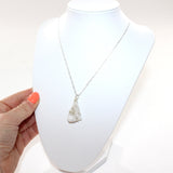 Bespoke hand made ; Natural Clear Quartz crystal necklace in Stirling Silver Wear for Clarity and Purity | ASH & STONE, AUCKLAND, NZ