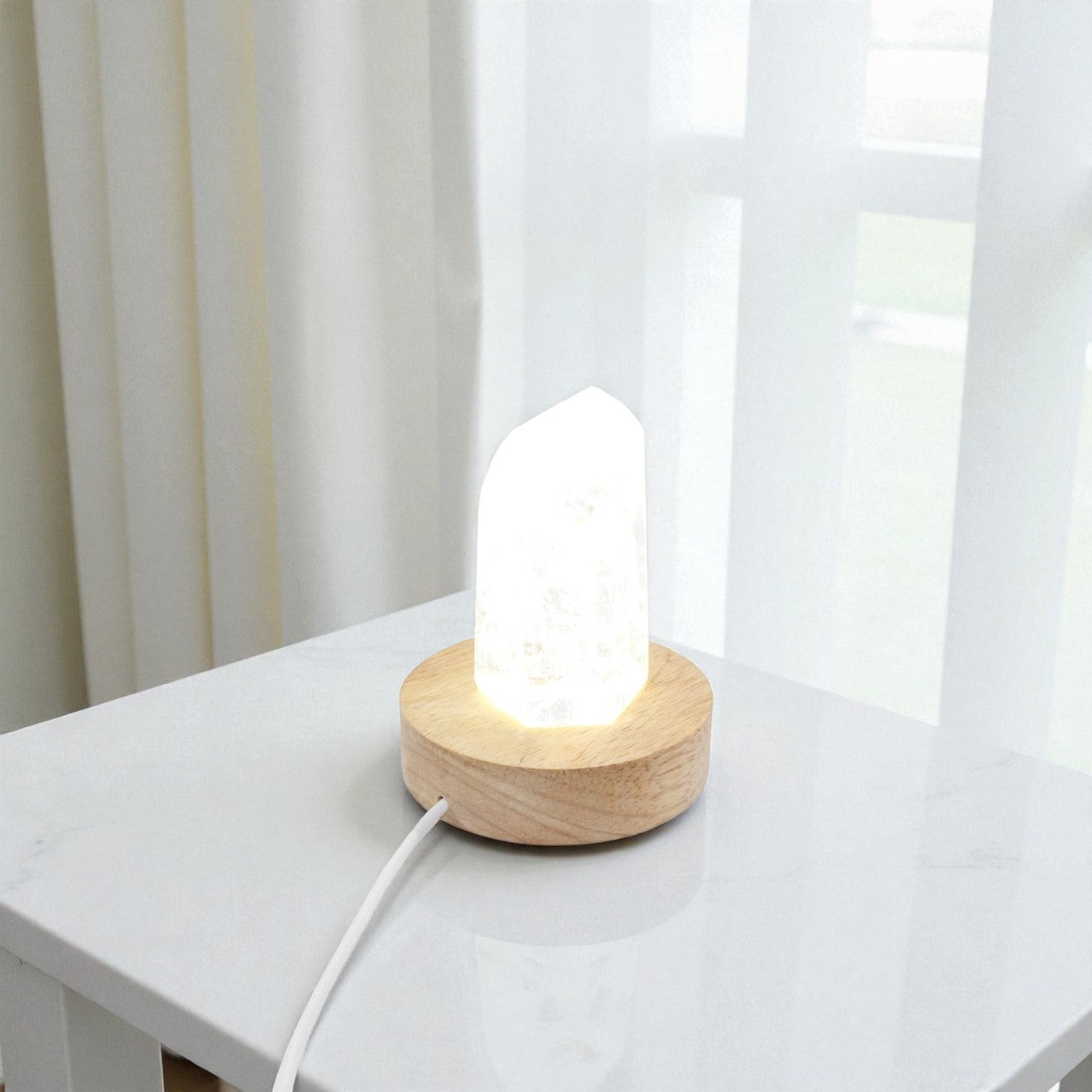 Clear Quartz Crystal Tower Lamp | ASH & STONE. Free express shipping. Shop clear quartz crystals online AfterPay available. 