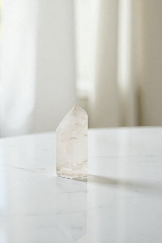 Clear Quartz Crystal Tower | ASH & STONE. Free express shipping. Shop clear quartz crystals online, Auckland NZ. AfterPay available