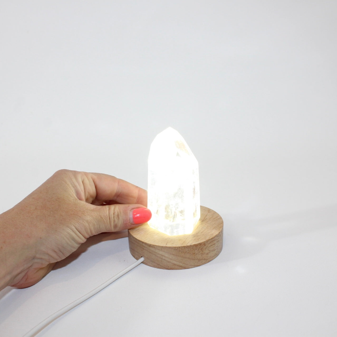 Clear Quartz Crystal Tower Lamp | ASH & STONE. Free express shipping. Shop clear quartz crystals online AfterPay available. 