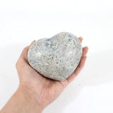 Large celestite crystal heart 1.62kg | ASH&STONE Crystals Shop Auckland NZ