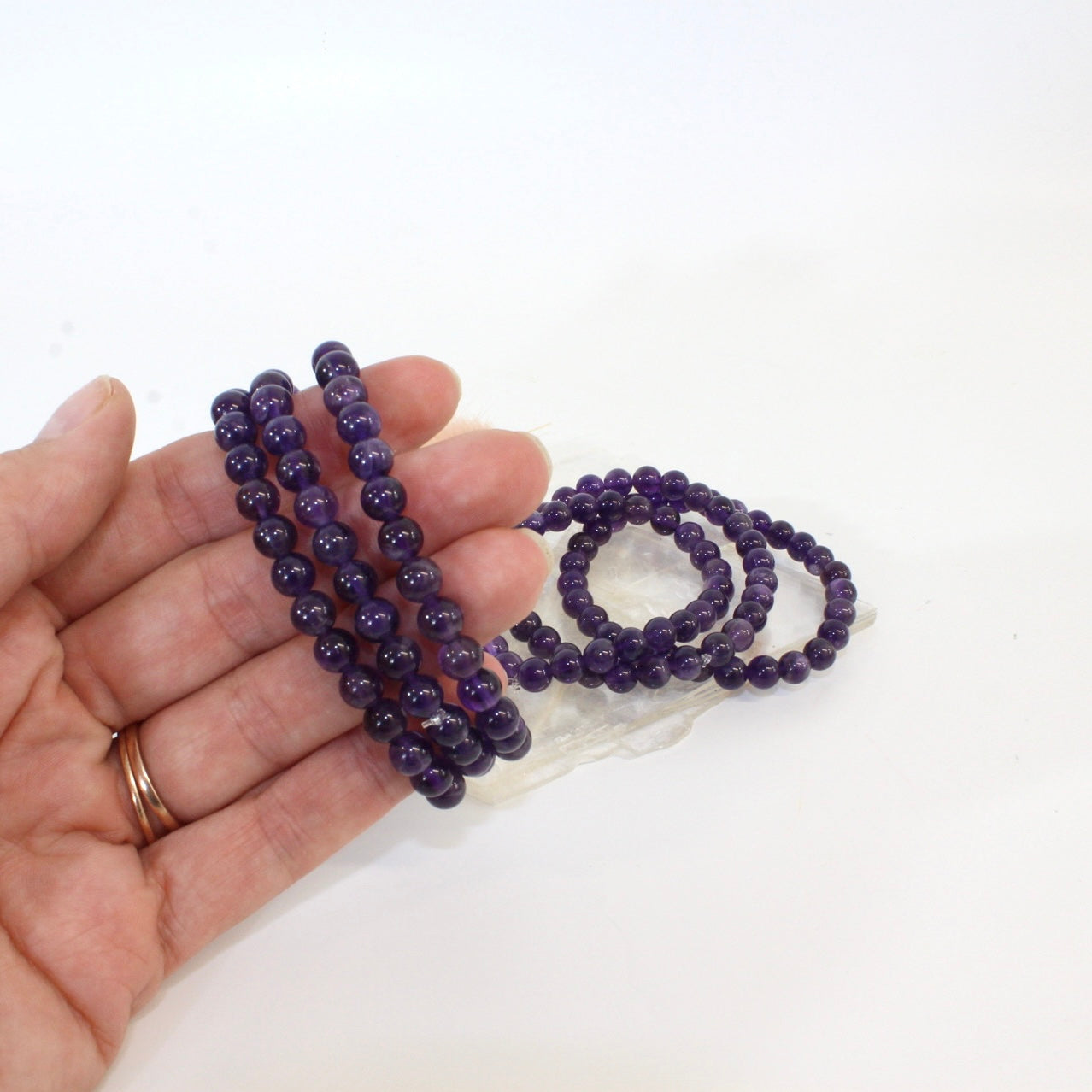 NZ-made amethyst crystal bracelet | ASH&STONE Crystals Shop Auckland NZ