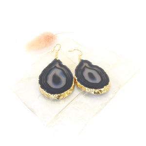 Agate crystal earrings | ASH&STONE Crystal Jewellery Shop Auckland NZ