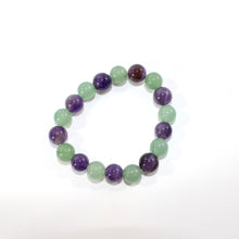 Load image into Gallery viewer, Children&#39;s amethyst &amp; aventurine crystal bracelet 8mm bead | ASH&amp;STONE Crystal Jewellery Shop Auckland NZ
