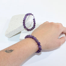 Load image into Gallery viewer, NZ-made amethyst crystal bracelet | ASH&amp;STONE Crystals Shop Auckland NZ
