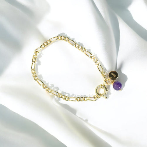 Bespoke NZ-made amethyst crystal bracelet | ASH&STONE Crystal Jewellery Shop Auckland NZ