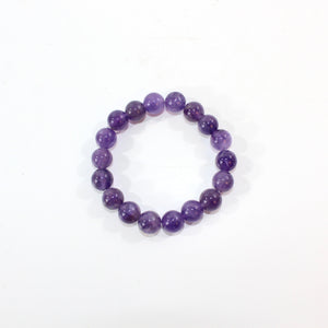 NZ-made amethyst crystal bracelet 10mm bead | ASH&STONE Crystal Shop Auckland NZ