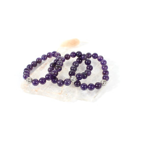 NZ-made amethyst crystal bracelet | ASH&STONE Crystal Jewellery Shop Auckland NZ