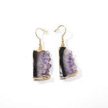 Load image into Gallery viewer, Amethyst crystal earrings | ASH&amp;STONE Crystal Jewellery Shop Auckland NZ
