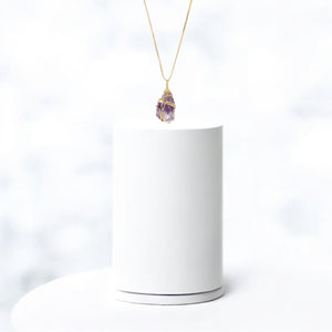 Bespoke NZ-made bespoke amethyst crystal pendant necklace | ASH&STONE Crystal Jewellery Shop Auckland NZ