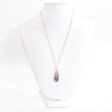 Load image into Gallery viewer, Bespoke NZ-made amethyst crystal pendant necklace | ASH&amp;STONE Crystal Jewellery Shop Auckland NZ
