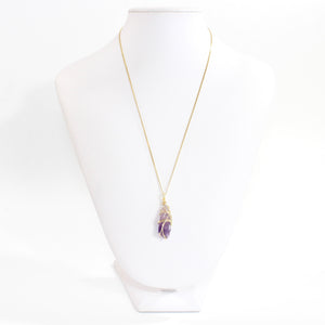 Bespoke NZ-made amethyst crystal pendant necklace | ASH&STONE Crystal Jewellery Shop Auckland NZ