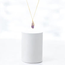 Load image into Gallery viewer, Bespoke NZ-made amethyst crystal pendant necklace | ASH&amp;STONE Crystal Jewellery Shop Auckland NZ
