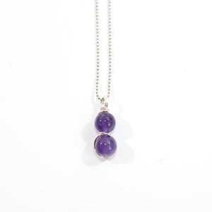 NZ-made amethyst crystal pendant necklace | ASH&STONE Crystal Jewellery Shop Auckland NZ