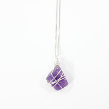 Load image into Gallery viewer, Bespoke NZ-made bespoke African amethyst crystal pendant necklace | ASH&amp;STONE Crystal Jewellery Shop Auckland NZ
