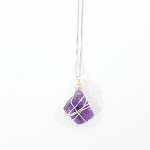 Bespoke NZ-made bespoke African amethyst crystal pendant necklace | ASH&STONE Crystal Jewellery Shop Auckland NZ