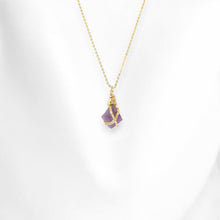 Load image into Gallery viewer, Bespoke NZ-made bespoke African amethyst crystal pendant necklace | ASH&amp;STONE Crystal Jewellery Shop Auckland NZ
