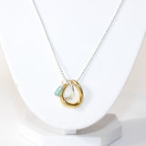 Blue apatite crystal pendant charm necklace | ASH&STONE Crystal Jewellery Shop Auckland NZ