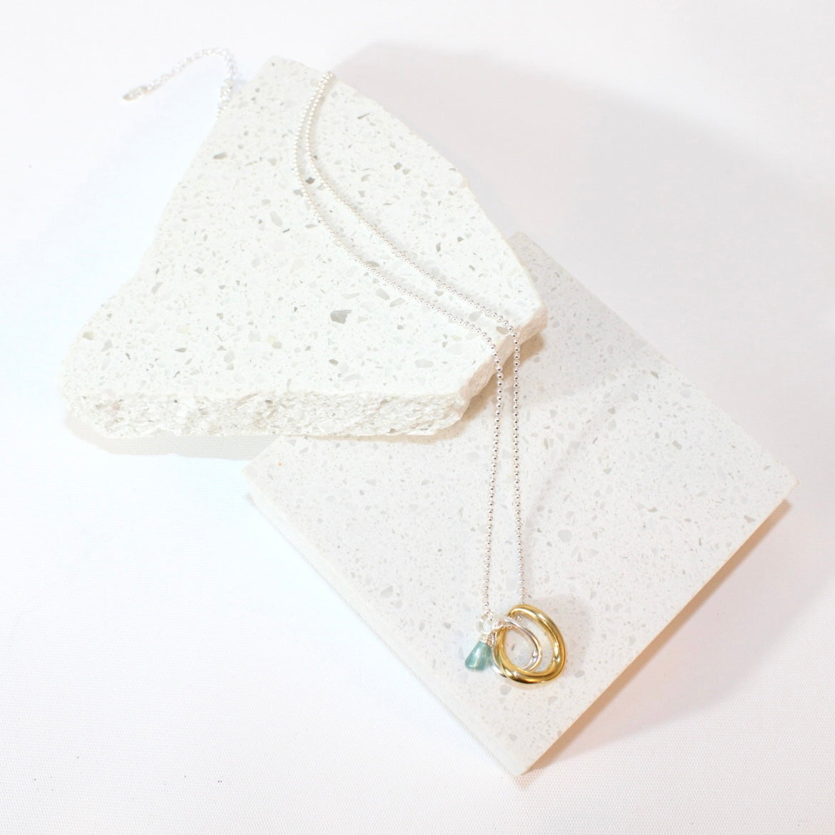 Blue apatite crystal pendant charm necklace | ASH&STONE Crystal Jewellery Shop Auckland NZ
