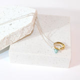 Blue apatite crystal pendant charm necklace | ASH&STONE Crystal Jewellery Shop Auckland NZ