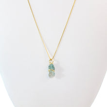 Load image into Gallery viewer, NZ-made apatite crystal pendant necklace  | ASH&amp;STONE Crystal Jewellery Shop Auckland NZ
