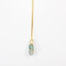 Load image into Gallery viewer, NZ-made apatite crystal pendant necklace  | ASH&amp;STONE Crystal Jewellery Shop Auckland NZ
