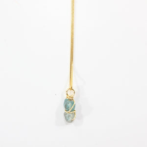 NZ-made apatite crystal pendant necklace  | ASH&STONE Crystal Jewellery Shop Auckland NZ