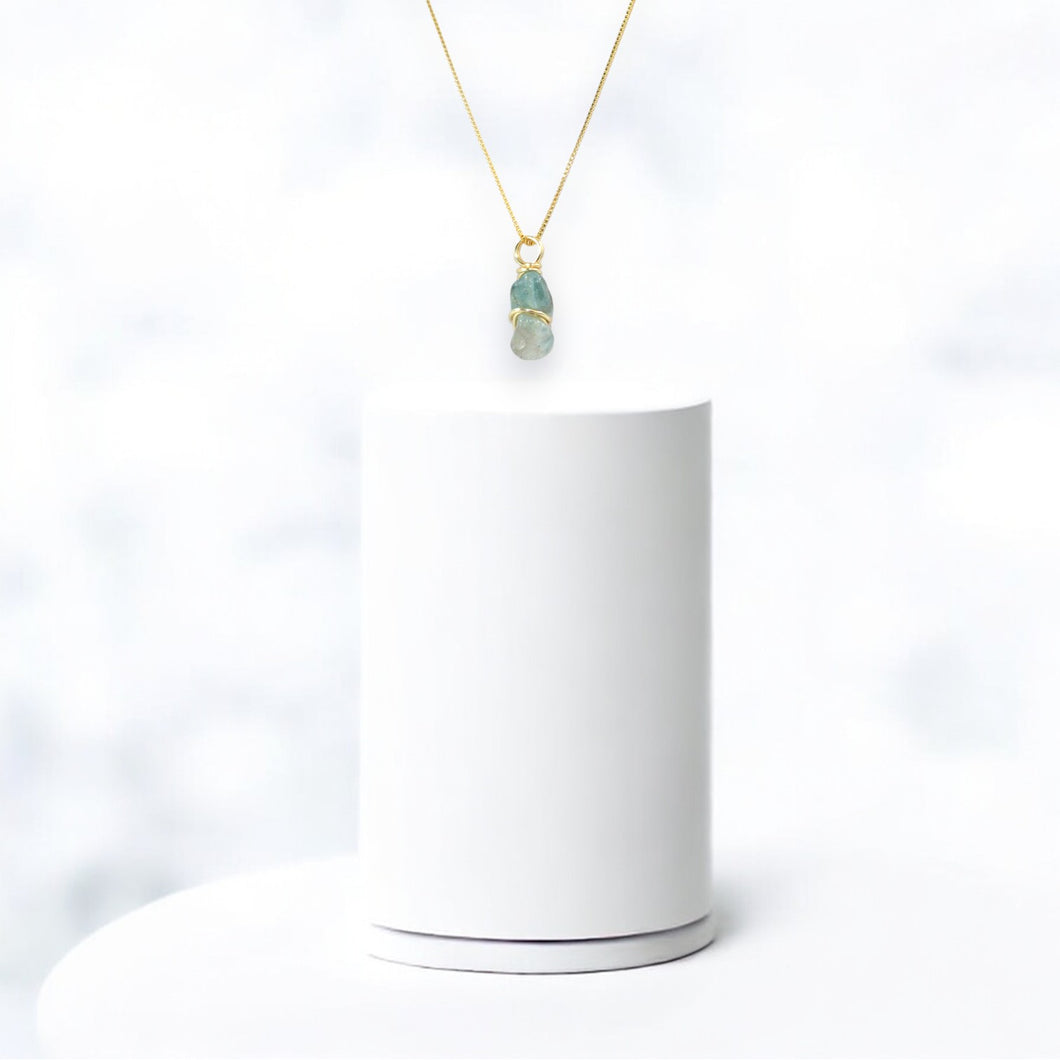 NZ-made apatite crystal pendant necklace  | ASH&STONE Crystal Jewellery Shop Auckland NZ