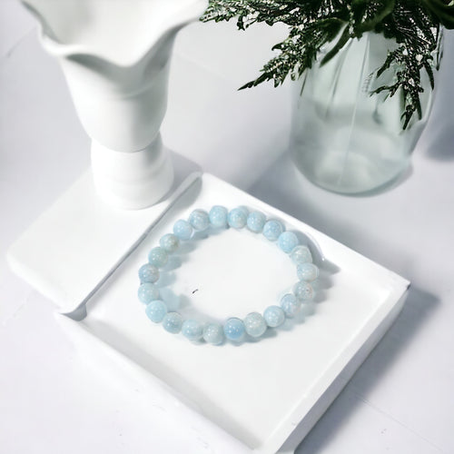 NZ made aquamarine crystal bracelet | ASH&STONE Crystal Jewellery Shop Auckland NZ