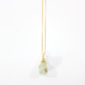 NZ-made aquamarine crystal pendant necklace | ASH&STONE Crystal Jewellery Shop Auckland NZ