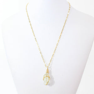 NZ-made aquamarine crystal pendant necklace | ASH&STONE Crystal Jewellery Shop Auckland NZ