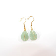 Load image into Gallery viewer, NZ-made aventurine crystal earrings | ASH&amp;STONE Crystal Jewellery Shop Auckland NZ
