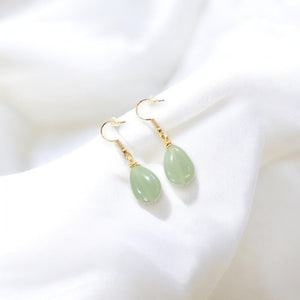 NZ-made aventurine crystal earrings | ASH&STONE Crystal Jewellery Shop Auckland NZ