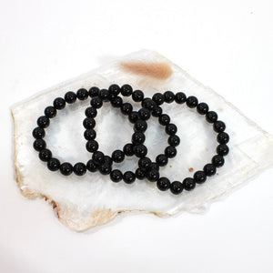 NZ-made black tourmaline crystal bracelet | ASH&STONE Crystal Jewellery Shop Auckland NZ