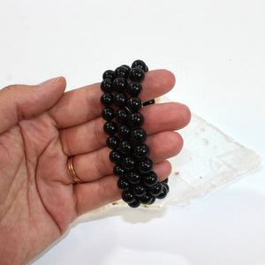 NZ-made black tourmaline crystal bracelet | ASH&STONE Crystal Jewellery Shop Auckland NZ