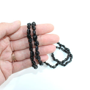 Black Tourmaline Crystal Bracelet | ASH&STONE Crystal Jewellery Shop Auckland NZ