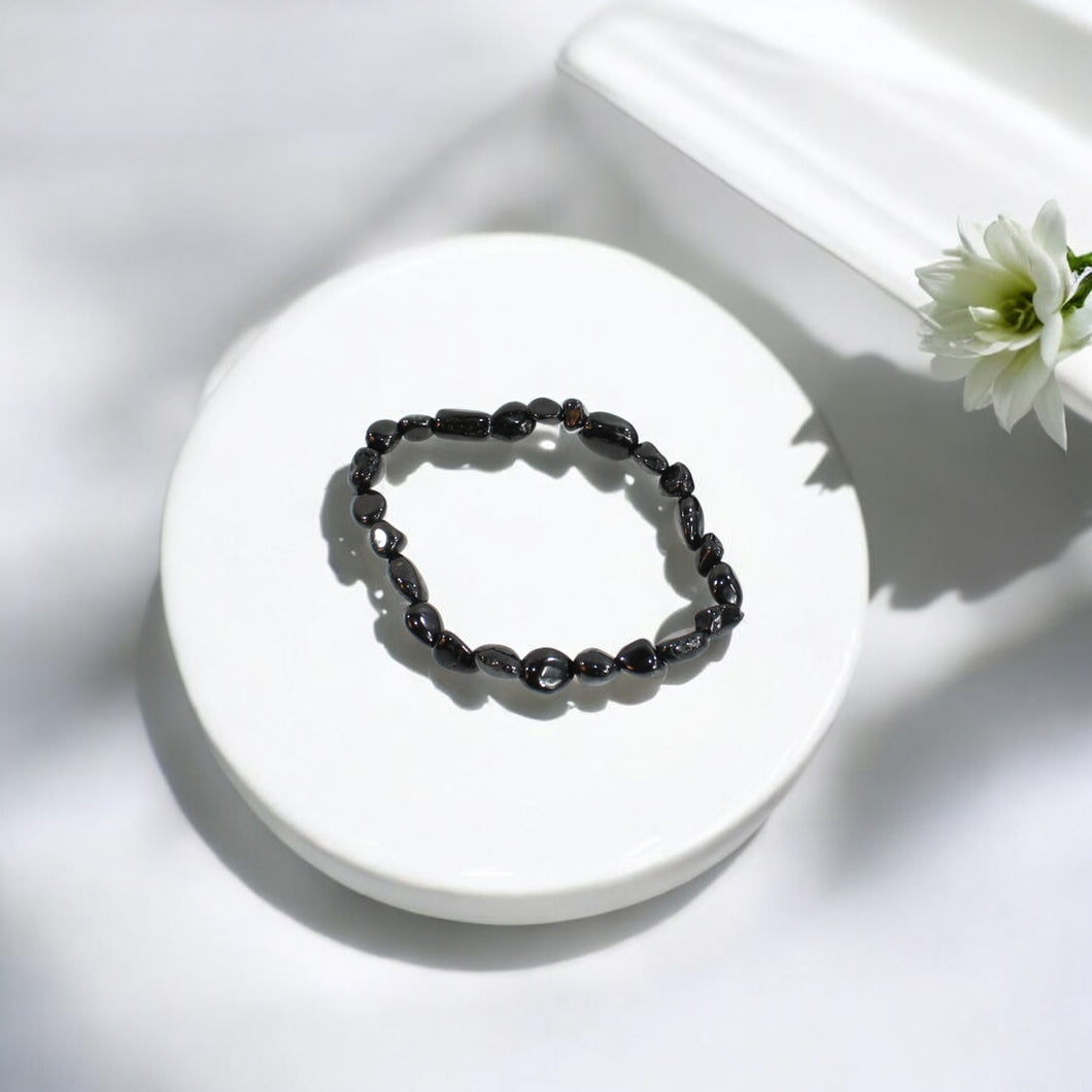 Black Tourmaline Crystal Bracelet | ASH&STONE Crystal Jewellery Shop Auckland NZ