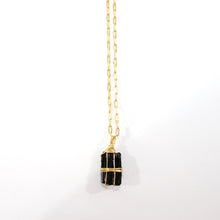 Load image into Gallery viewer, NZ-made black tourmaline crystal pendant necklace | ASH&amp;STONE Crystal Jewellery Shop Auckland NZ
