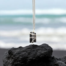 Load image into Gallery viewer, Men&#39;s black tourmaline crystal pendant necklace | ASH&amp;STONE Crystal Jewellery Shop Auckland NZ

