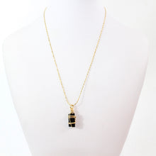 Load image into Gallery viewer, NZ-made black tourmaline crystal pendant necklace | ASH&amp;STONE Crystal Jewellery Shop Auckland NZ
