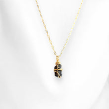 Load image into Gallery viewer, NZ-made bespoke black tourmaline crystal necklace | ASH&amp;STONE Crystal Jewellery Shop Auckland NZ
