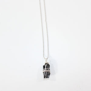 NZ-made bespoke black tourmaline crystal necklace | ASH&STONE Crystal Jewellery Shop Auckland NZ