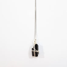 Load image into Gallery viewer, NZ-made black tourmaline crystal pendant necklace |  ASH&amp;STONE Crystal Jewellery Shop Auckland NZ
