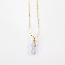 Load image into Gallery viewer, NZ-made blue lace agate crystal pendant necklace | ASH&amp;STONE Crystal Jewellery Shop Auckland NZ
