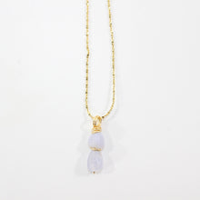 Load image into Gallery viewer, NZ-made blue lace agate crystal pendant necklace | ASH&amp;STONE Crystal Jewellery Shop Auckland NZ
