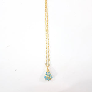 Bespoke NZ-made blue Swiss topaz crystal pendant necklace | ASH&STONE Crystal Shop Auckland NZ